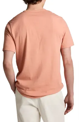 Vince Vince Solid T-Shirt in Washed Sunset Peak — Men Spring pink T-Shirts & Tees