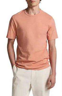 Vince Vince Solid T-Shirt in Washed Sunset Peak — Men Spring pink Tops