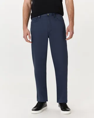 Quince Quince | Men's Comfort Stretch Traveler 5-Pocket Pants Straight in Ocean — Men Summer blue Trousers & Chinos