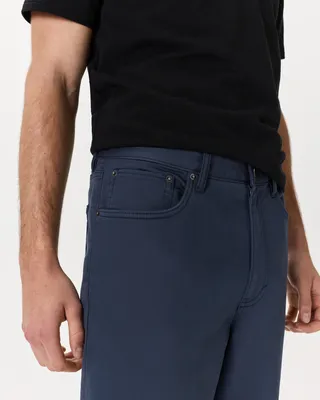 Quince Quince | Men's Comfort Stretch Traveler 5-Pocket Pants Straight in Ocean — Men Summer blue Trousers & Chinos