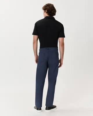 Quince Quince | Men's Comfort Stretch Traveler 5-Pocket Pants Straight in Ocean — Men Summer blue Trousers & Chinos