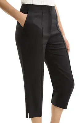 Theory Theory Slit Capri Pants in Black — Women Winter black Trousers & Chinos