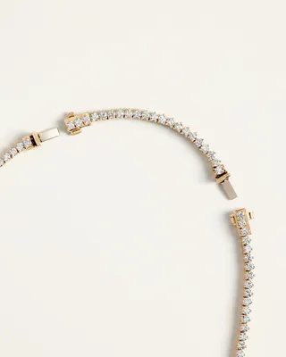 Quince Quince | Women's 14K Gold Lab Grown Diamond Graduated Tennis Necklace in Yellow Gold — Women Spring gold Accessories
