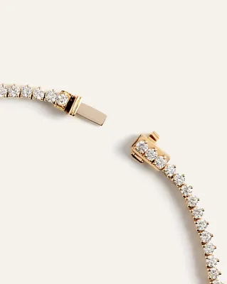 Quince Quince | Women's 14K Gold Lab Grown Diamond Graduated Tennis Necklace in Yellow Gold — Women Spring gold Accessories