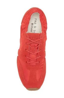 rag & bone rag & bone Emilee Ballet Sneaker in Tomato — Women Autumn red Shoes