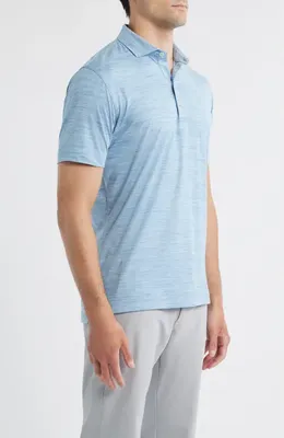 johnnie-O johnnie-O Huron PREP-FORMANCE Polo in Tide — Men Summer silver Tops