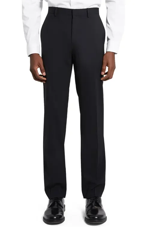 Theory Theory Mayer New Tailor 2 Wool Dress Pants in Black - 001 — Men Winter black Pants