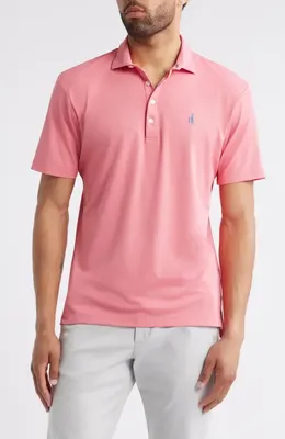 johnnie-O johnnie-O Stevie Performance Polo in Azalea — Men Spring pink Tops