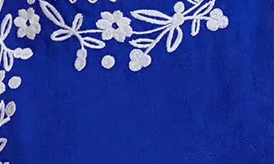 Boden Boden Sofia Embroidered Linen Top in Blue Embroidery — Women Winter blue Tops