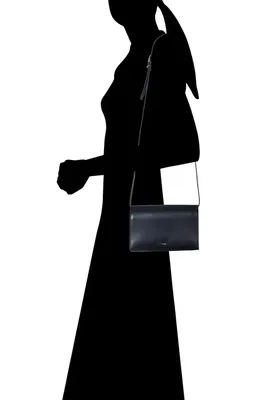 Vince Vince Leather Crossbody Wallet in Black — Women Winter black Accessories