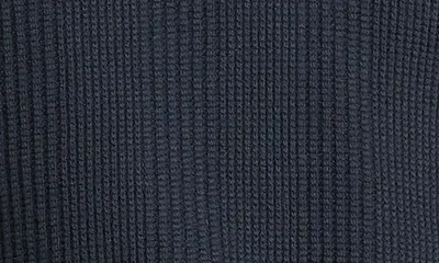 Vince Vince Variegated Texture Long Sleeve Polo in Coastal — Men Winter black Tops