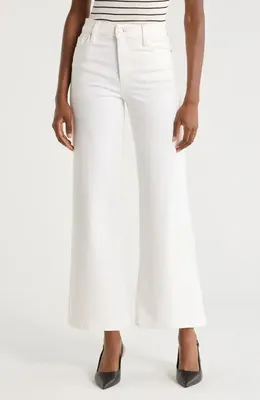 FRAME FRAME Le Pixie Slim Fit Palazzo Pants in Au Natural Clean — Women Winter white Pants
