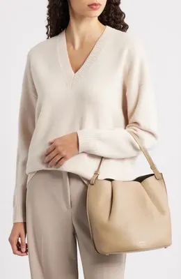 Vince Vince Ava Leather Crossbody Bag in Sandtrail — Women Autumn beige Accessories