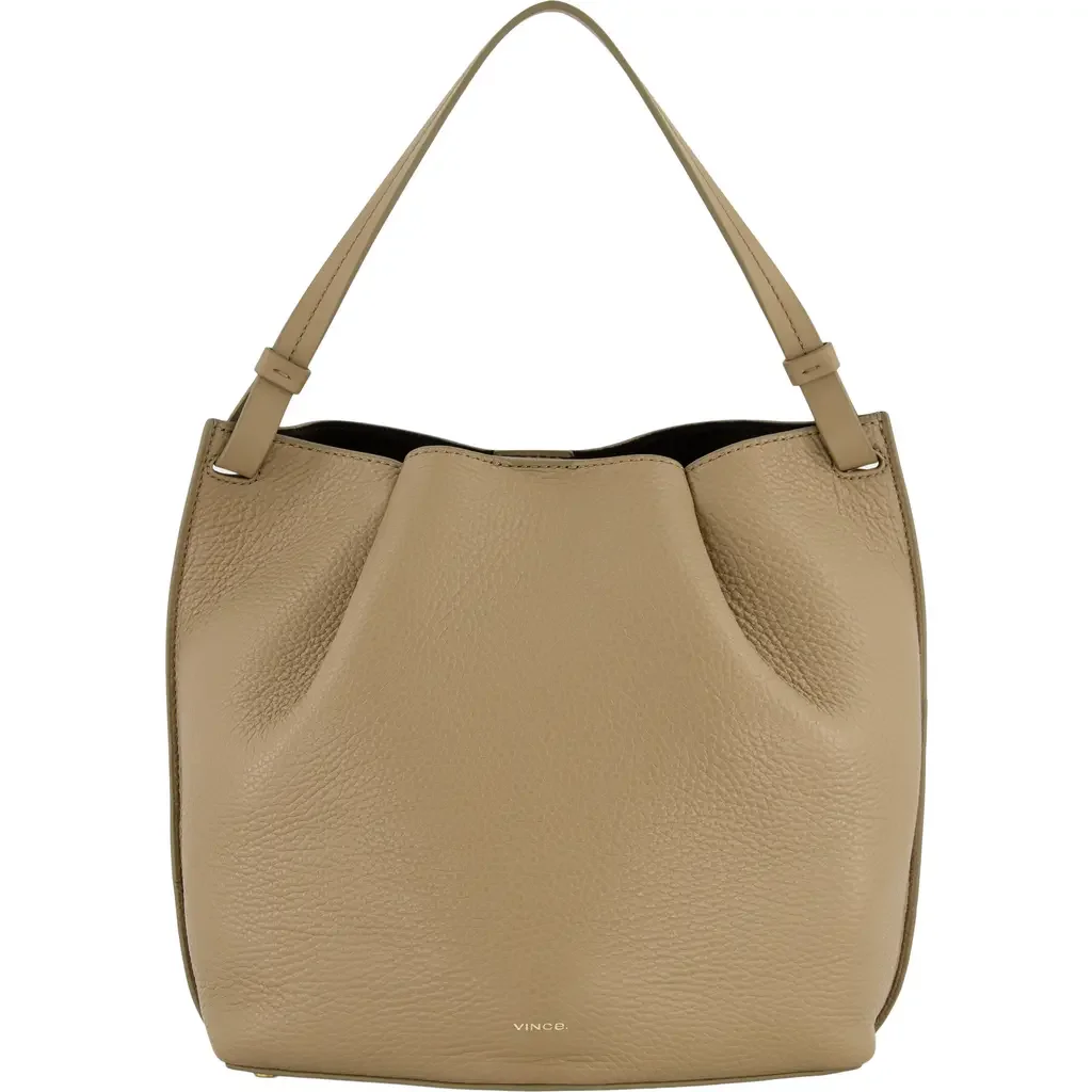 Vince Vince Ava Leather Crossbody Bag in Sandtrail — Women Autumn beige Accessories