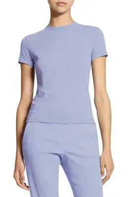 Theory Theory 2 Nebulous Organic Cotton Tiny Tee in Lavender Glow — Women Summer silver Tops