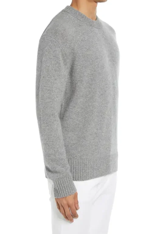 FRAME FRAME Cashmere Crewneck Sweater in Gris — Men Summer silver Tops