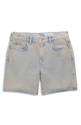 AG AG Ex-Boyfriend Mid Thigh Denim Shorts in Mojave Pink — Women Spring pink Shorts