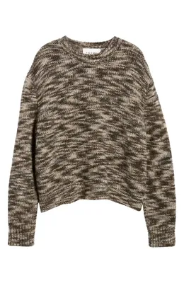FRAME FRAME Crewneck Sweater in Marron Multi — Men Autumn grey Tops