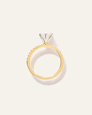 Quince Quince | Women's Lab Grown Diamond Marquise Petite Pave Engagement Ring 2.5ct in Yellow Gold in Yellow Gold — Women Spring Accessories