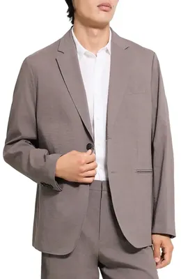 Theory Theory Standard Linen Blend Suit Jacket in Morel — Men Autumn grey Outerwear
