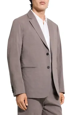Theory Theory Standard Linen Blend Suit Jacket in Morel — Men Autumn grey Outerwear
