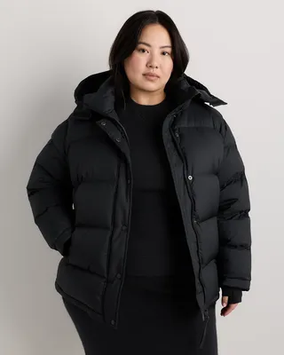 Quince Quince | Women's Responsible Down Puffer Jacket in Black — Women Winter black Down Jackets