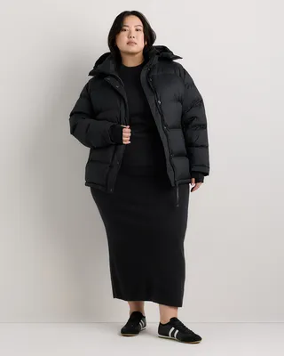 Quince Quince | Women's Responsible Down Puffer Jacket in Black — Women Winter black Down Jackets