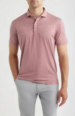 johnnie-O johnnie-O Huron PREP-FORMANCE Polo in Racing Red — Men Spring pink Tops