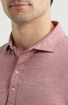 johnnie-O johnnie-O Huron PREP-FORMANCE Polo in Racing Red — Men Spring pink Tops
