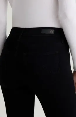 AG AG Farrah Mid Rise Ankle Skinny Jeans in Super Black — Women Winter black Jeans & Denim