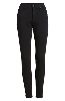 AG AG Farrah Mid Rise Ankle Skinny Jeans in Super Black — Women Winter black Jeans & Denim