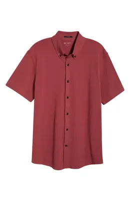 AG AG Rogan Linen Snap-Up Western Shirt in Heritage Adobe Clay — Men Autumn brown Tops