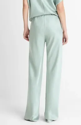 Vince Vince Colette High Waist Fluid Satin Bias Pants in Aloe Stone — Women Summer silver Trousers & Chinos