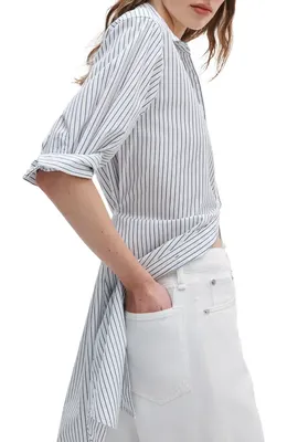 rag & bone rag & bone Andi High Waist Ankle Wide Leg Jeans in White — Women Winter white Pants