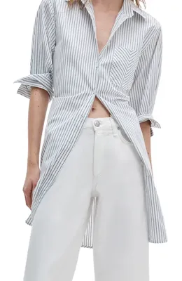 rag & bone rag & bone Andi High Waist Ankle Wide Leg Jeans in White — Women Winter white Pants