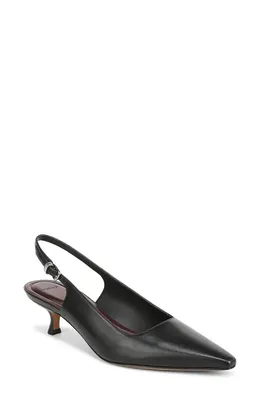 Vince Vince Sabra Slingback Kitten Heel Pump in Black — Women Winter black Shoes