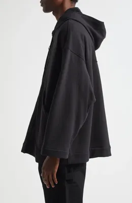 Bode Bode Sideline Cotton Zip-Up Hoodie in Black — Men Winter black Tops