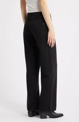 rag & bone rag & bone Cam Featherweight Low Rise Relaxed Straight Leg Jeans in Black — Women Winter black Pants