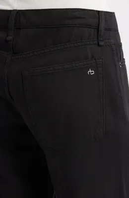 rag & bone rag & bone Cam Featherweight Low Rise Relaxed Straight Leg Jeans in Black — Women Winter black Pants