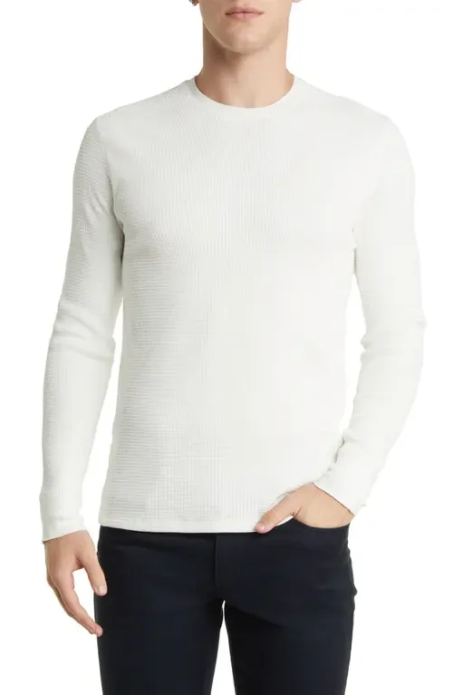 Vince Vince Thermal Long Sleeve T-Shirt in Off White — Men Winter white Tops