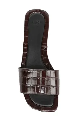 Vince Vince Valeria Slide Sandal in Cacoa Brown — Women Autumn chocolate Shoes