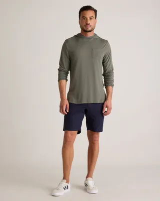Quince Quince | Men's Organic Stretch Ripstop Shorts 10" in Deep Navy — Men Winter navy Shorts