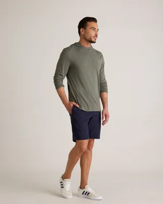 Quince Quince | Men's Organic Stretch Ripstop Shorts 10" in Deep Navy — Men Winter navy Shorts