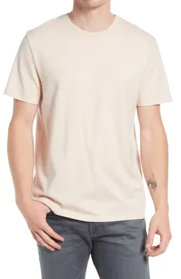 AG AG Bryce Crewneck T-Shirt in Vintage Pink — Men Spring ivory Tops