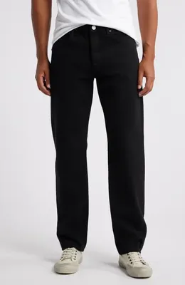 FRAME FRAME The Straight Leg Canvas Jeans in Black — Men Winter black Pants