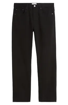 FRAME FRAME The Straight Leg Canvas Jeans in Black — Men Winter black Pants