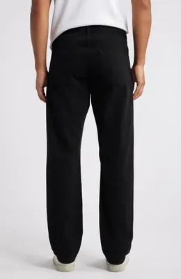 FRAME FRAME The Straight Leg Canvas Jeans in Black — Men Winter black Pants