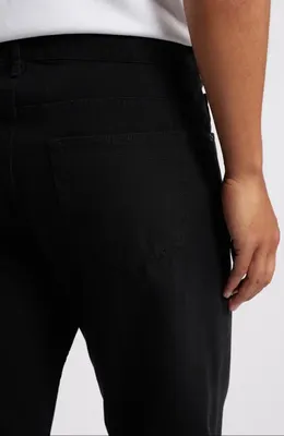 FRAME FRAME The Straight Leg Canvas Jeans in Black — Men Winter black Pants