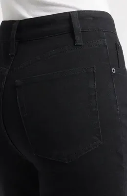 FRAME FRAME The Arrow High Waist Relaxed Bootcut Jeans in Black — Women Winter black Jeans & Denim