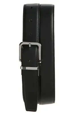 Vince Vince Alex Reversible Leather Belt in Black — Men Winter black Belts